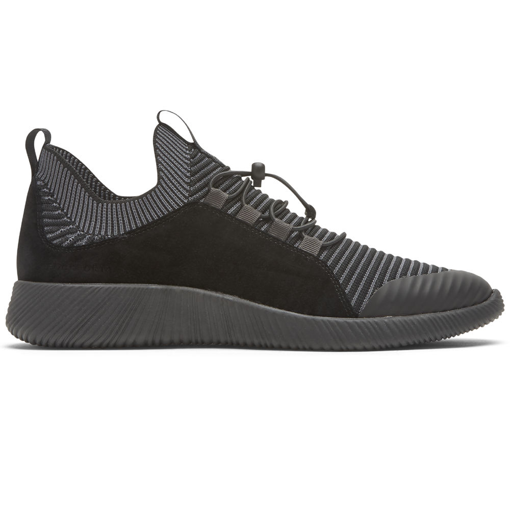 Rockport Joggesko Dame Svart - City Lites Robyne Strikke Bungee - BVGK70652